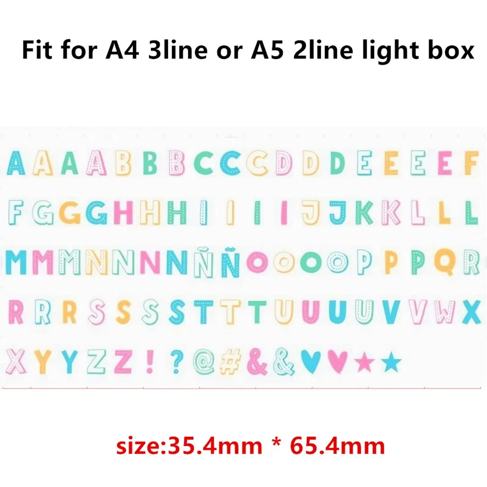 Светильник тбокс для кинотеатра с буквами формата А4 А5 светильник черными