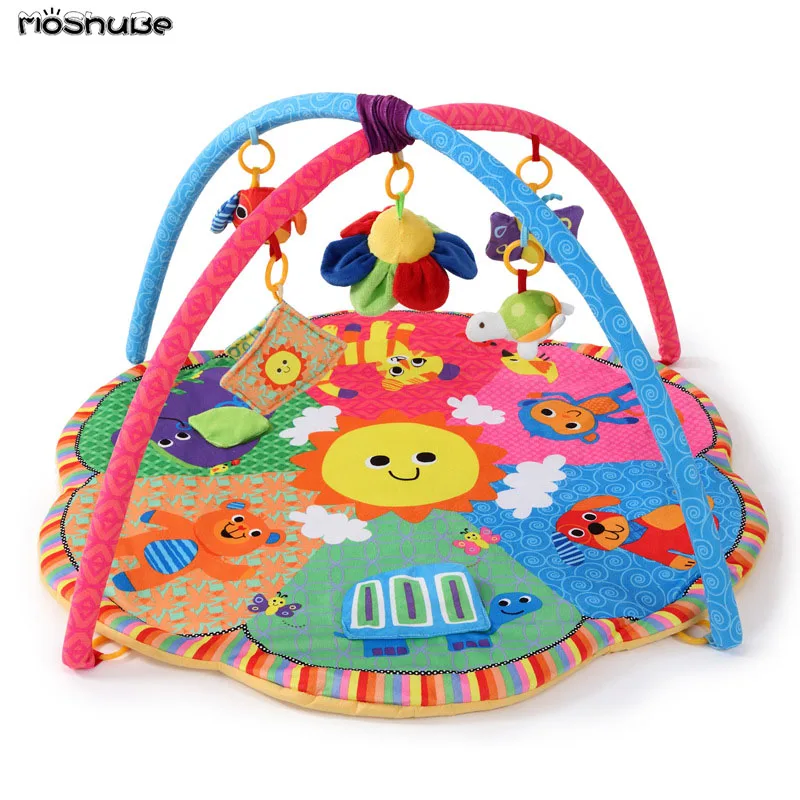 Детский коврик для фитнеса 90*90*50 см музыкальный развивающий детей гимнастическое