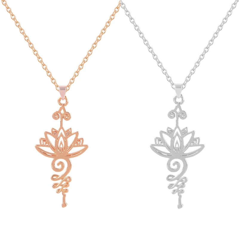 

Vintage Simple Mandala Hollow Lotus Flower Pendant Necklaces for Women Girls Charm Leather Chain Amulet Lucky Yoga Jewelry