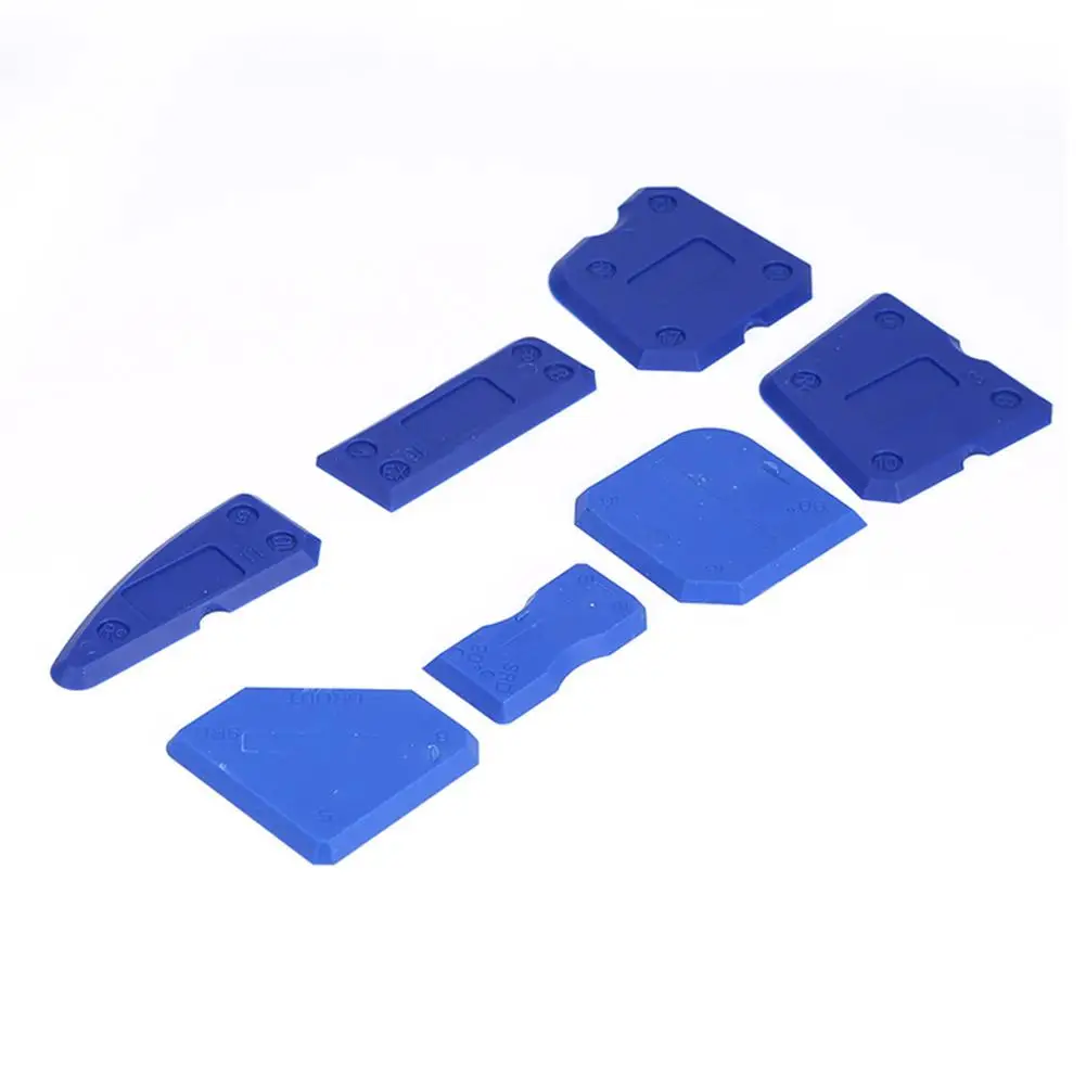 8/10/12 шт. многоугольный резиновый скребок для удаления стекла клей набор гладких