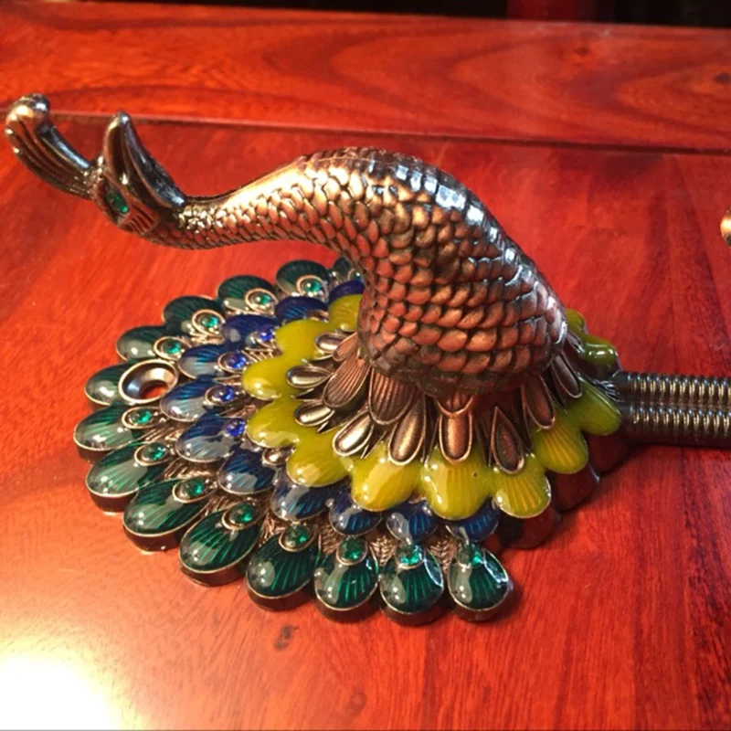 1 пара искусственных крючков цветной Павлин Европейский дверной крючок