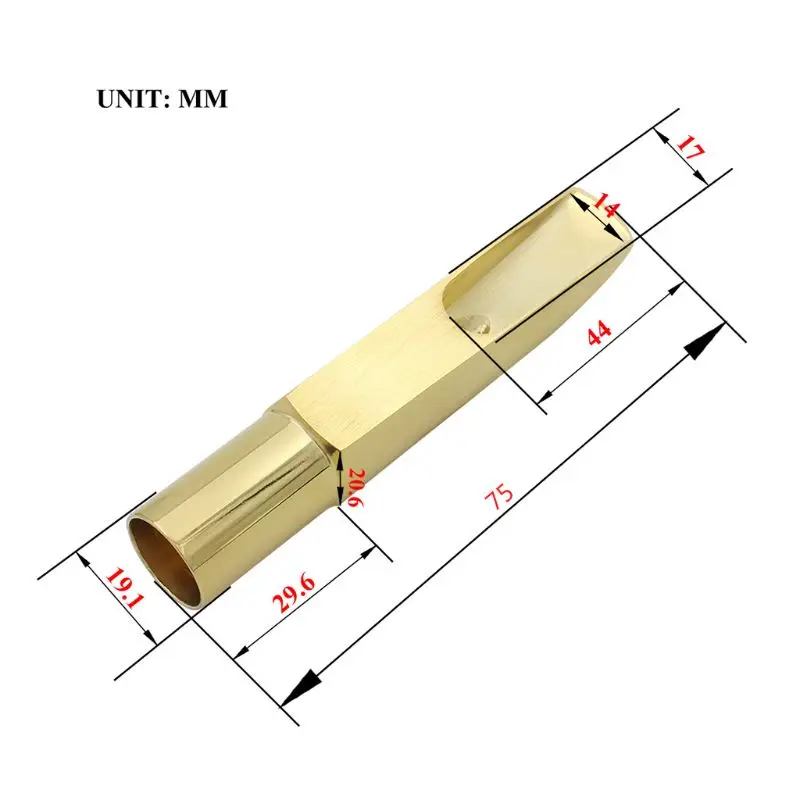 

SLADE Tenor Saxophone Gold plated Metal nozzle Mouthpiece for Jazz music 87HF