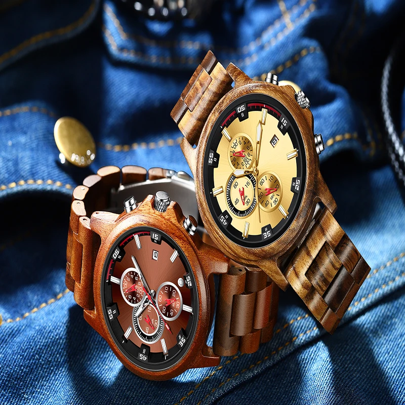 QW спортивные Быстрая доставка Горячая бамбуковая Марка хронограф оптовая