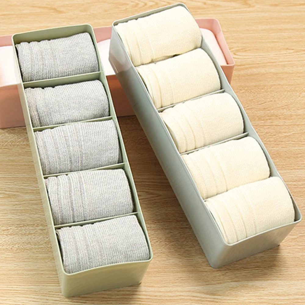 5 Lattice Underwear Container Storage Box Hollow Sock Tie Drawer 27*8.5*6.5cm | Дом и сад