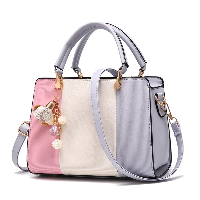 

Новинка, дамские сумочки с подбором цветов, вместительная сумка-мессенджер через плечо, сумка для матерей среднего возраста, роскошная женс...