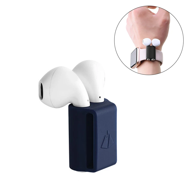 Мини силиконовый держатель для Airpods анти потеря водонепроницаемый стеллаж
