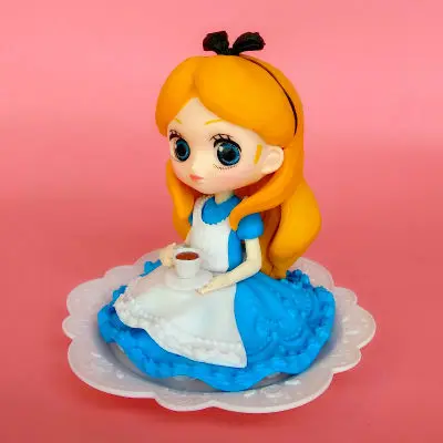 D10cm Кот из "Алисы" игрушка белый кролик фигурка Коллекционная модель для детей подарок - Цвет: D10cm