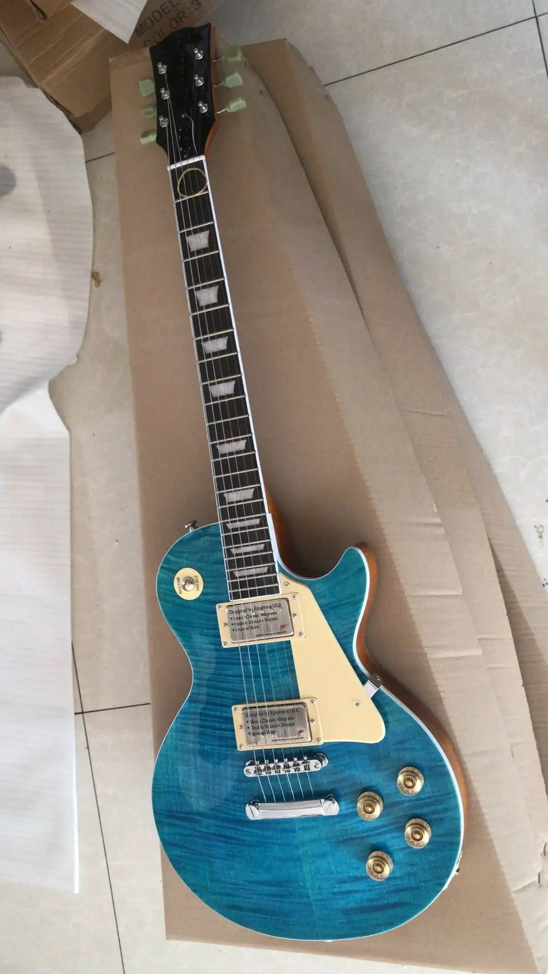 Оптовая продажа гитары новая модель электрической Lpstandard высшего качества в Blue