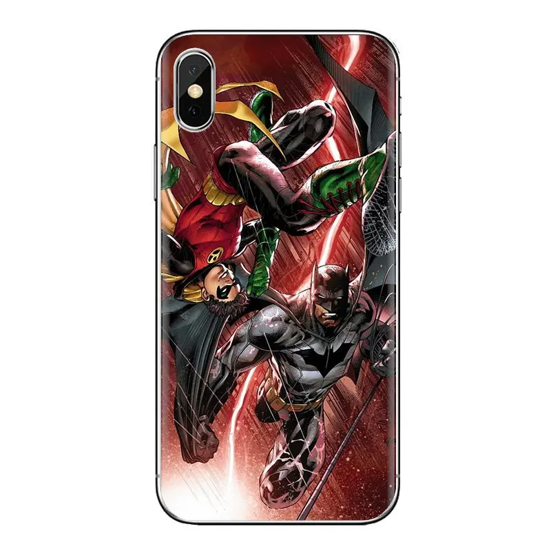 Бэтмен Робин время приключений для iPhone XS Max XR X 4 4s 5 5S 5C SE 6 6S 7 8 Plus samsung Galaxy J1 J3 J5 J7 A3 A5