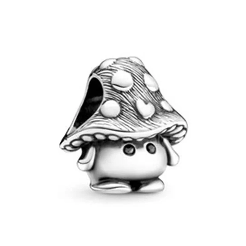 Модные Классические Бусины Серебряного цвета в виде животных единорога утки