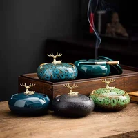 nordic living room decoration fawn ashtray ornaments creative ideas with cover home personality trend office ceramic ashtray
