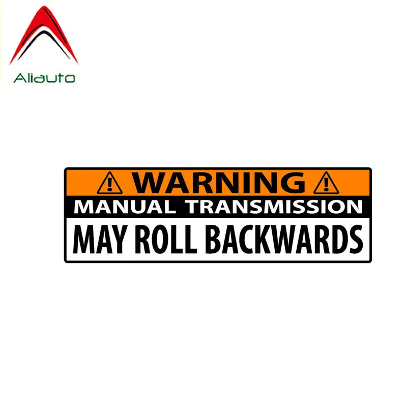 

Aliauto Creative Car Sticker Manual Transmission May Roll Backwards Reflective Decal Waterproof Sunscreen PVC,15cm*4cm