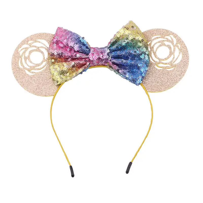 headband 6 Уши Минни-Маус оголовье Новое поступление галстуки-бабочки с блестками Персиковое сердце оголовье повязка для волос для женщин девушек День Святого Валентина Аксессуары для волос - Цвет: headband 6