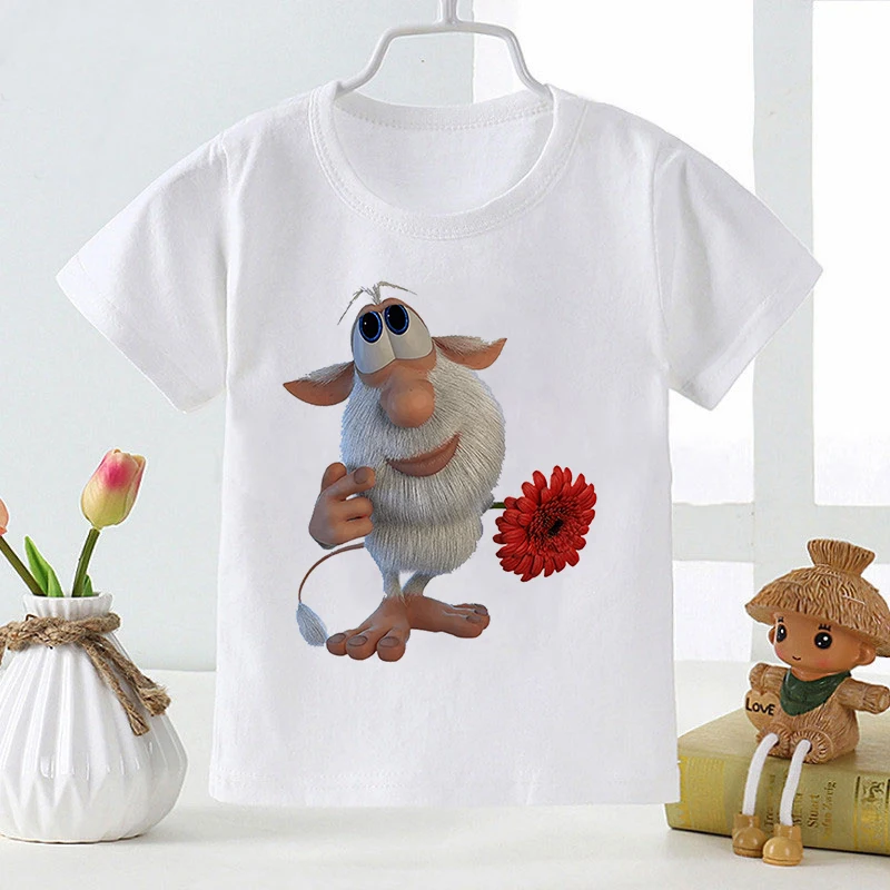 

Print Cartoon Baby Clothes Pattern T-shirt Boys And Girls Soft White T Shirt Toddler Summer Fashion New Style Top Kids T Shirt