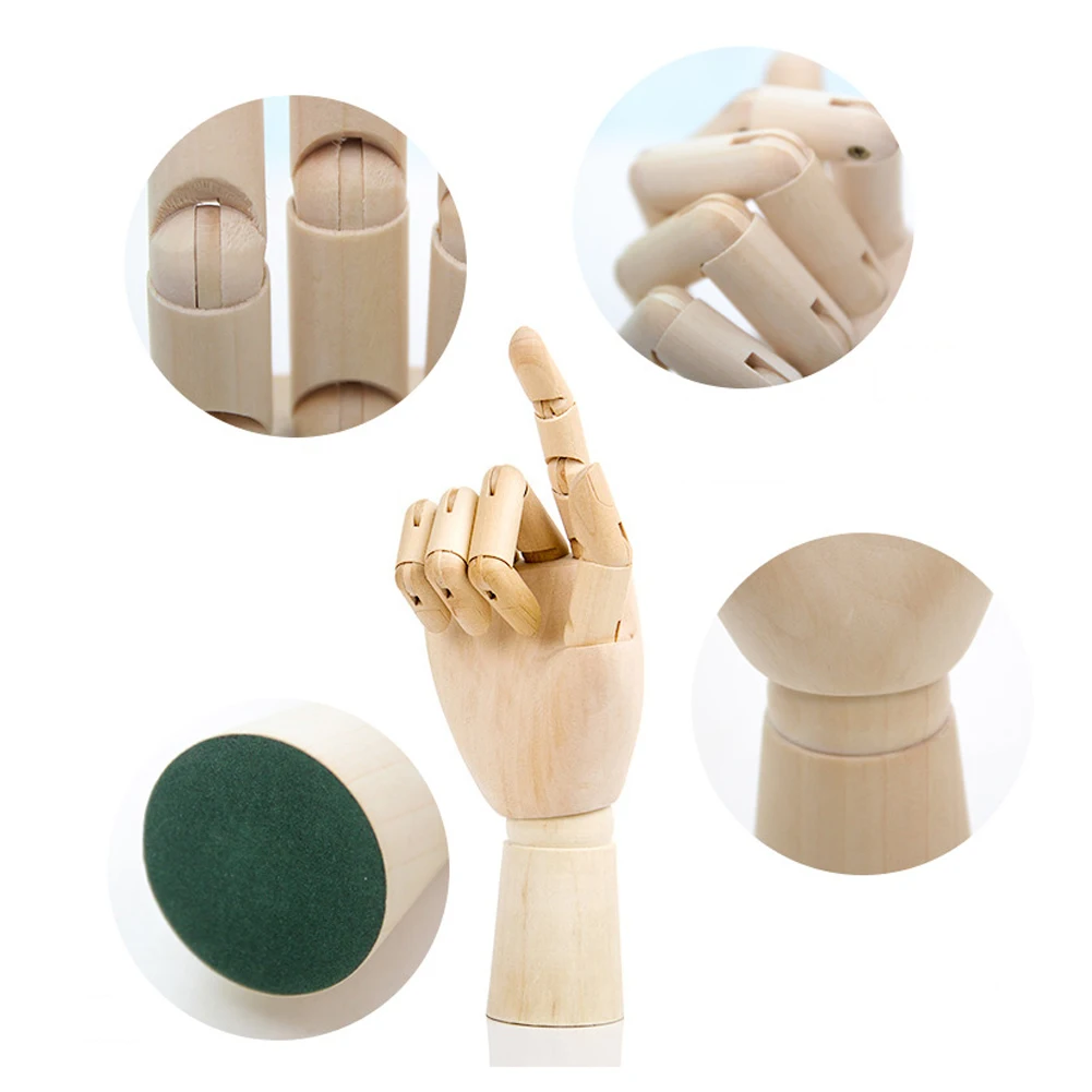 Регулируемый деревянный манекен ручная роспись художественный Рисунок эскизный