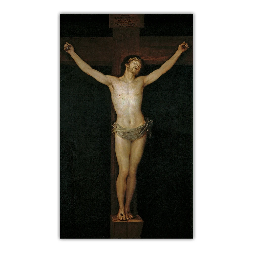 Citon Francisco Goya 》 Христос распятитель картина маслом на холсте знаменитый постер с