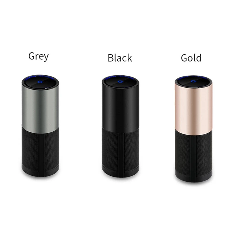 Портативный автомобильный очиститель воздуха UVC с отрицательными ионами и