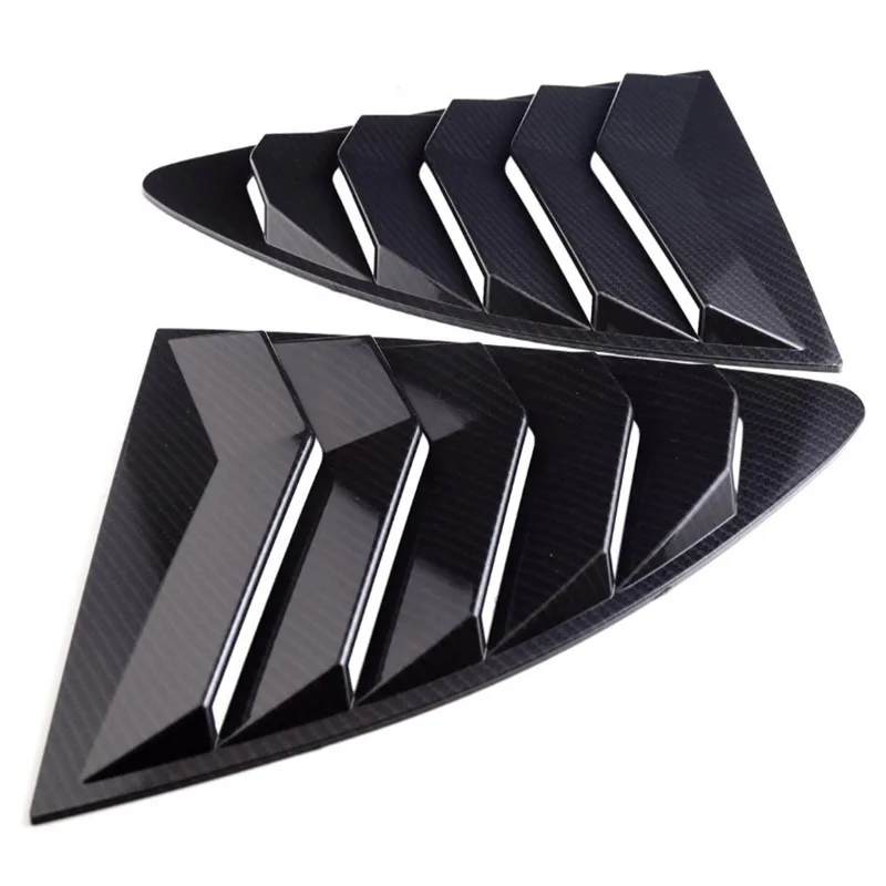 Стайлинг автомобиля стикер для углеродное волокно 1/4 четверти боковое окно