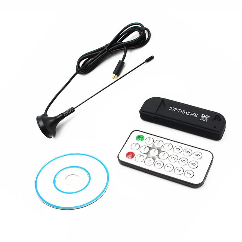 USB 2,0 ТВ-тюнер цифровой рекордер DVB-T SDR+ DAB+ FM ключ RTL2832U+ R820T2