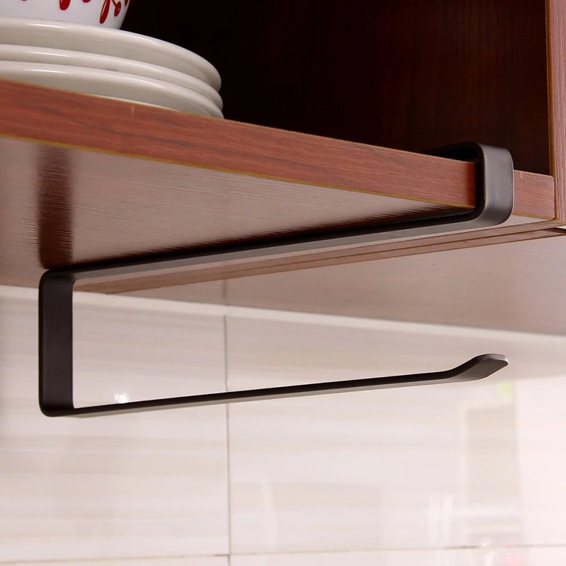

Creative Kitchen Paper Holder Hanging Tissue Towel Rack Bathroom Toilet Roll Paper Towel Holder Kitchen Cabinet Storage Rack