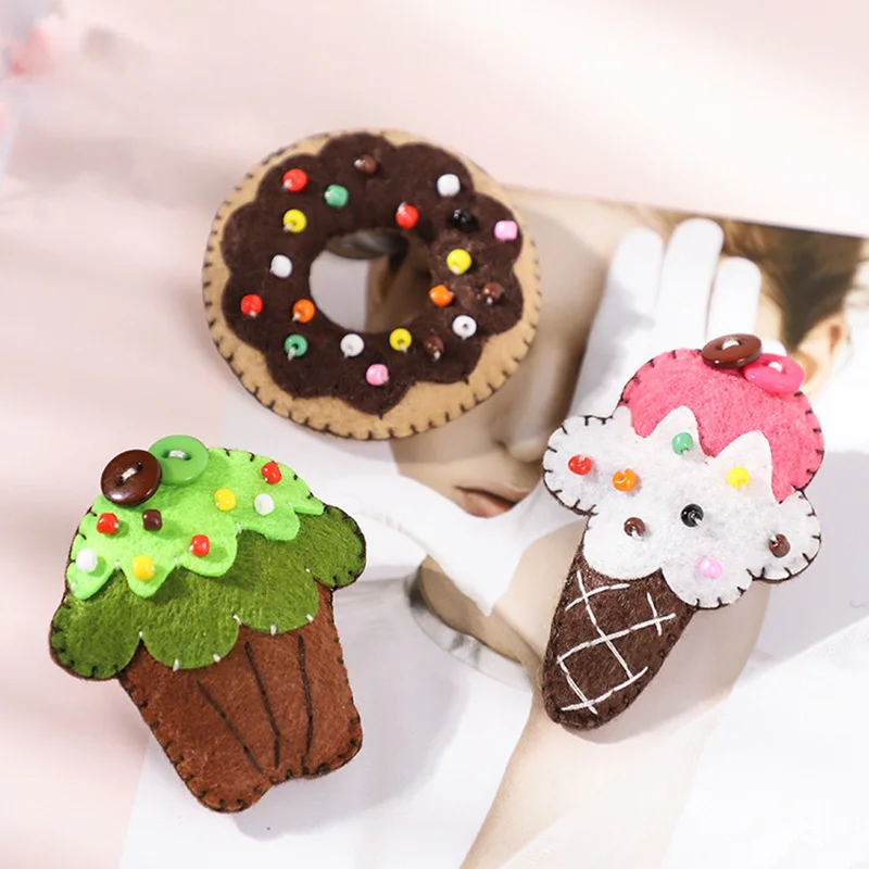 Сказочная декоративная Нетканая брошь DIY Материал посылка черника шпилька для