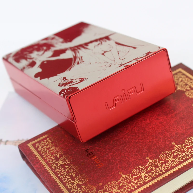 Тонкий черный красный чехол тонкая сигарета для женщин металлический раздвижной