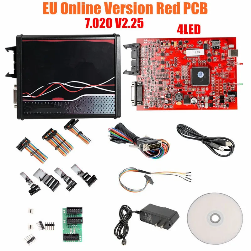 Высокое качество V2.80 V2 V5.017 EU онлайн версия FW V7.020 ECU чип тюнинг интерфейс 7 020 с новым