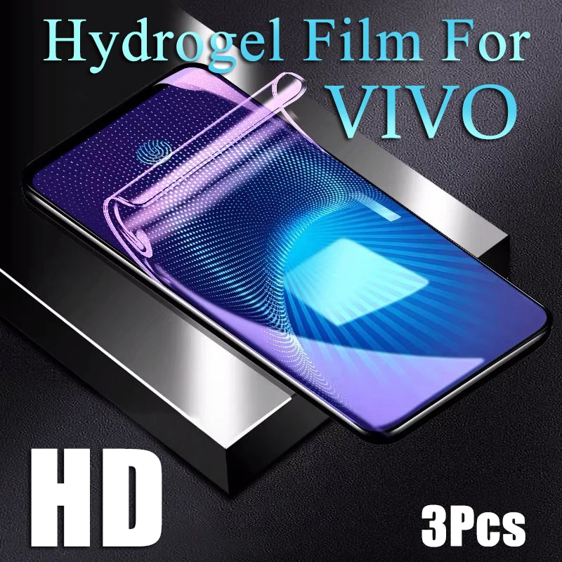 

3pcs X70 Pro Hydrogel Film For VIVO X60 ProPlus X50 X50Pro+ HD Screen Protector IOQQ 7 5Pro 8Pro NEX3S Soft Ultra-Thin Invisible
