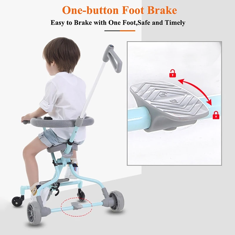 Детская кукольная коляска с артефактом легкая складная трехколесная детская