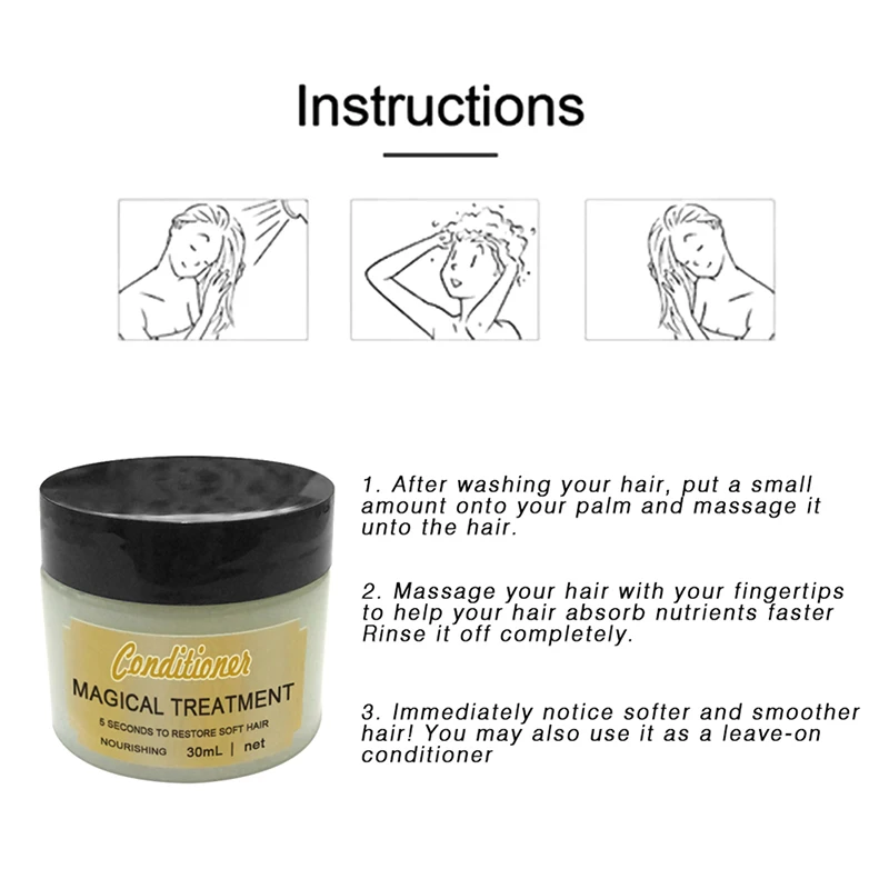 Shiny Hair Conditioners Treatmen Straightening Repair Care Mask Smoothing Treatment | Красота и здоровье