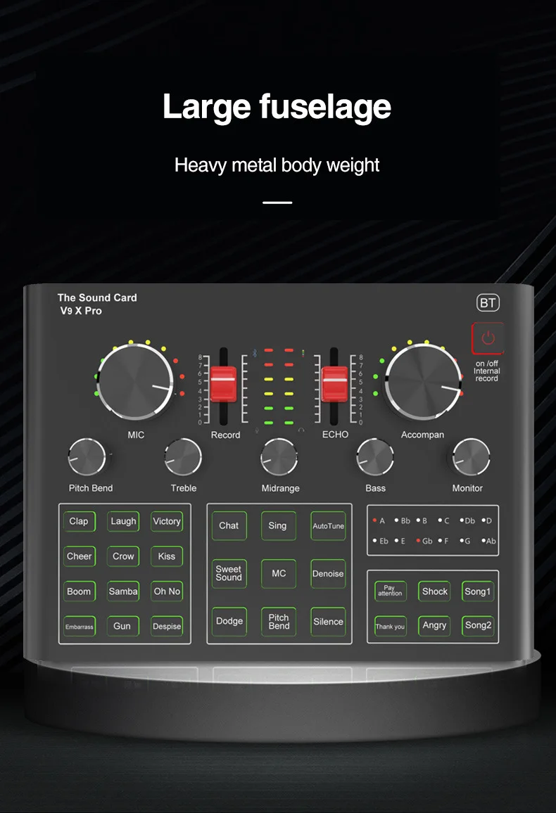 NULIER конденсатор для домашней студии Mic BM800 &amp V9 Pro звуковая карта Live набор