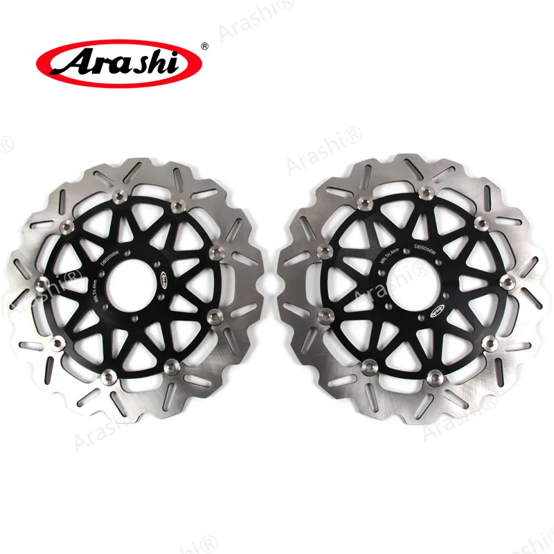 Араши 1 пара для APRILIA RSV 1000 98-00 CNC передние тормозные диски 1998 1999 2000 DORSODURO завод 750 MANA GT850 - Цвет: Black B