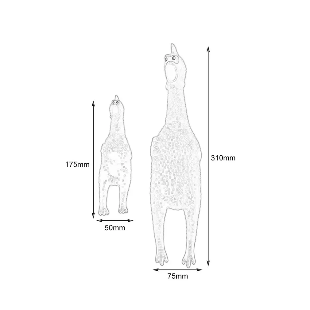 Смешная игрушка для питомца кричащая петух резиновая курица пронзительный