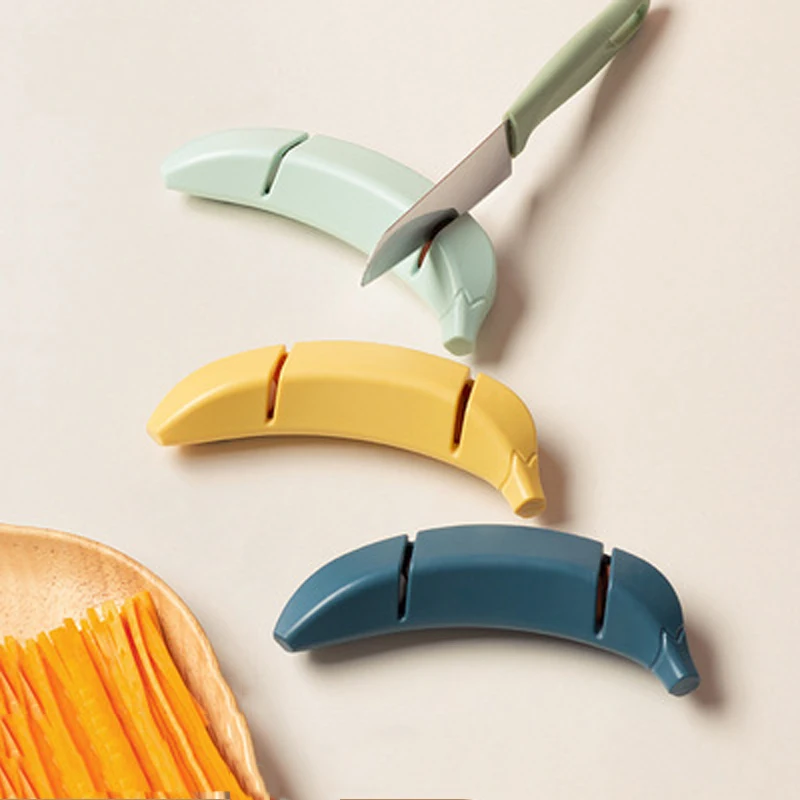 

Kitchen Accessories Banana Knife Sharpener Sharpening Tool Easy Safe To Sharpens Kitchen Chef Knives Damascus Knives Sharpener