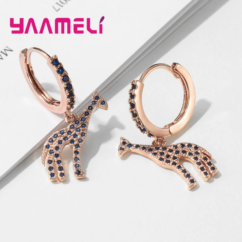 Новинка висячие серьги с австрийским кристаллом для вечеринки цвет розового