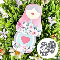 female doll russian traditional crafts metal cutting dies card stencils for diy scrapbooking photo album decorative paper cards