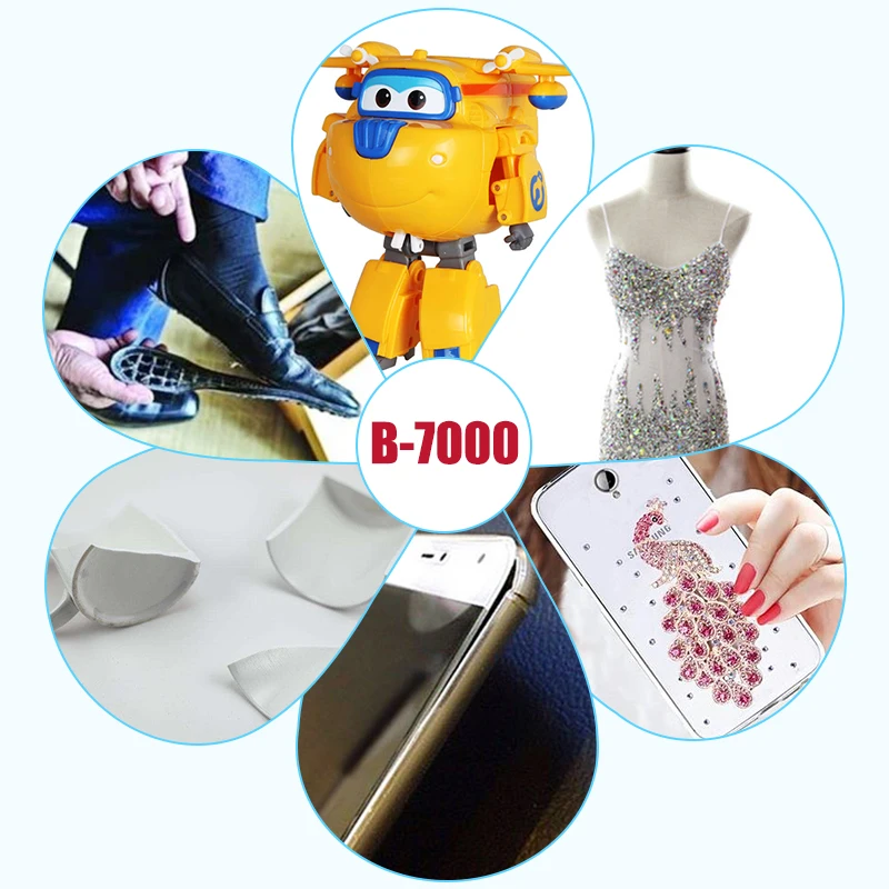 

50pcs Best b-7000 10ml Multi Purpose Glue Super cold glue B7000 Adhesive Epoxy Resin Diy Crafts Glass screen Cell Phone