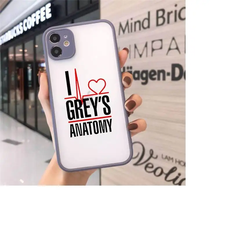 

Greys Anatomy Phone Case Matte For iPhone 12 Mini 11 Pro XR XS Max 7 8 Plus X Hard PC Back Cover