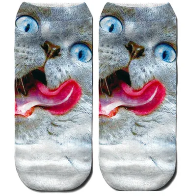 27 Модные Милые 3D Носки с рисунком крутой обезьяны Sox женские носки Chaussette Animal Веселая 3D-печать носки до лодыжки унисекс художественные носки - Цвет: 27