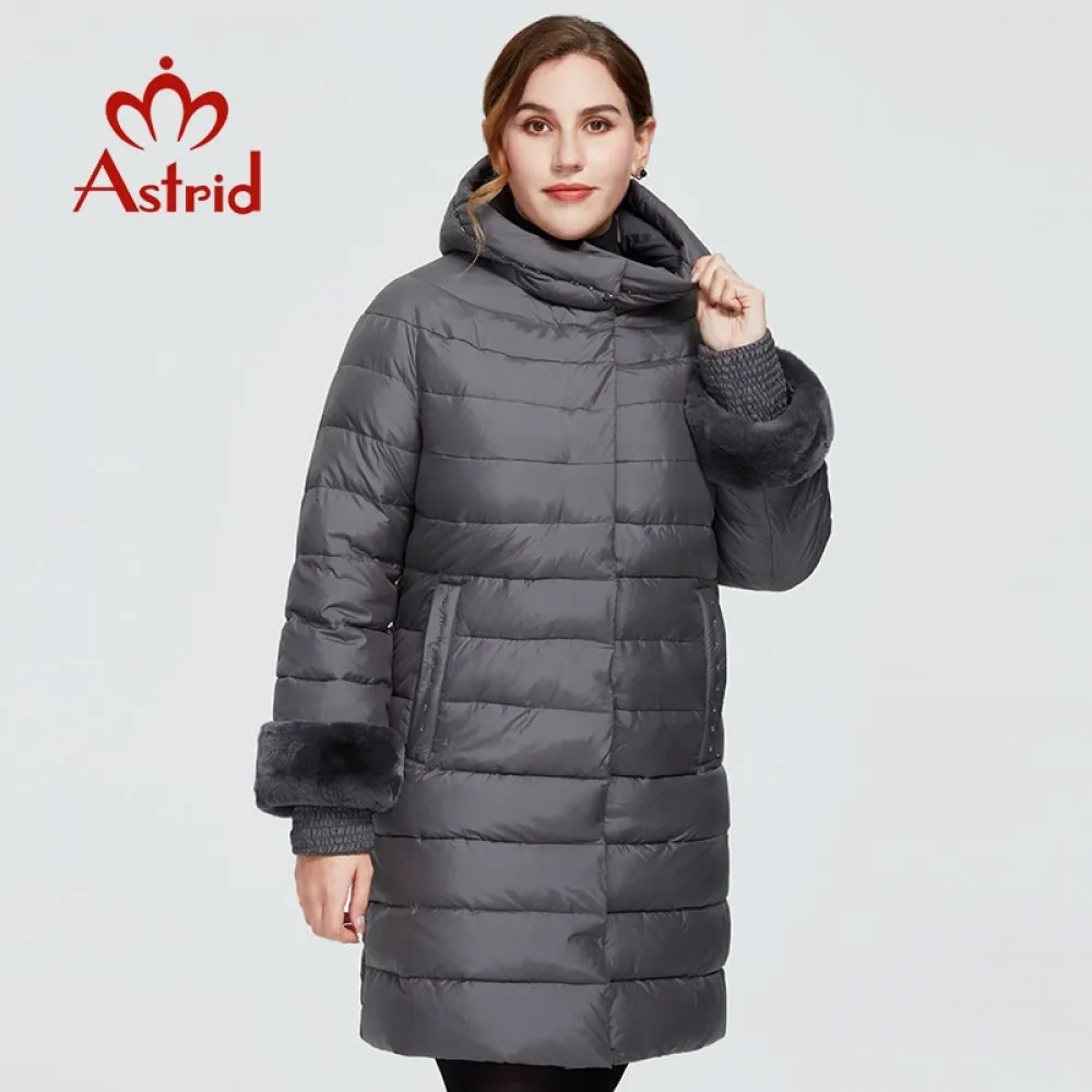 Astrid 2021 новые зимние для женщин пальто длинная теплая Парка утепленная куртка с