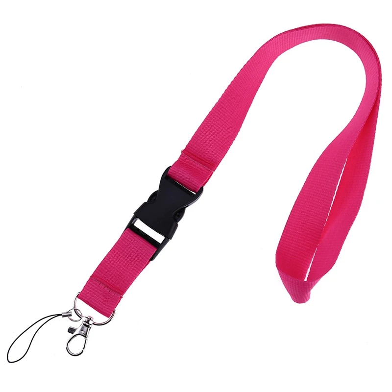 

Mobile Phone Lanyard Neck Straps Blank Plain Key Lanyard Badge ID Card Holders Rope Pure Color