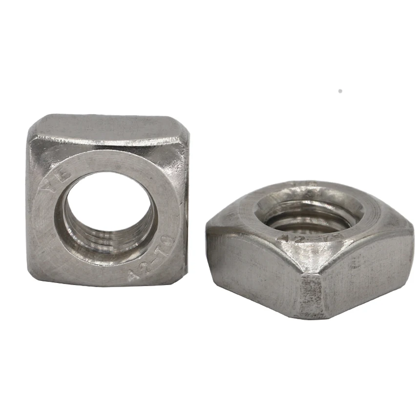 

M6 M6*10*5 M6x10x5 (ID*Length*Thickness) DIN557 201 304 Stainless Steel 201ss 304ss Fastener Metric Thread Square Nut