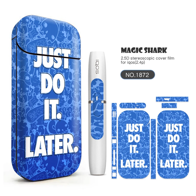 Электронная сигарета Magic Shark 2019 модный стикер для кожи универсальный ПВХ IQOS 2 4 Plus