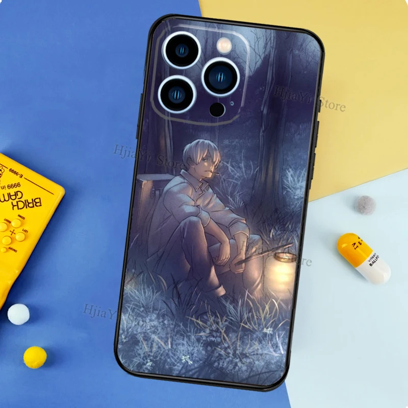 Силиконовый чехол для телефона с рисунком японской манги iPhone 13 Pro Max 12 Mini 11 14 15 XS MAX