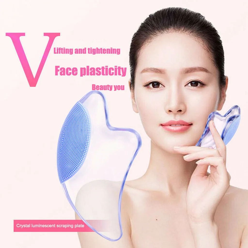

Natural Beauty Tool Jade Massage Gua Sha Board Crystal Stone Jade Massager Body Facial Eye Scraping Cupuncture Face Lift Massage