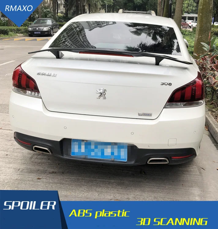 Спойлер для Peugeot 508 2011 2019 спойлер Автомобильный задний из материала TF и ABS заднее