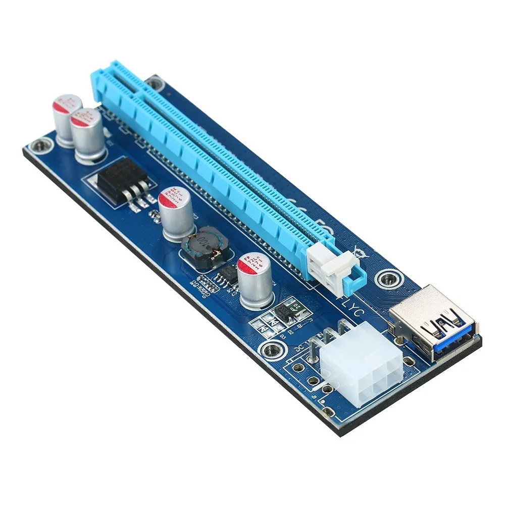 6 Pack многоинтерфейсный PCI E 6pin адаптер карта с питанием от переходника 1x до 16x