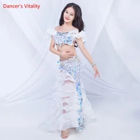 belly dance new female child temperament bra performance clothing girl long skirt profession performance clothes suit