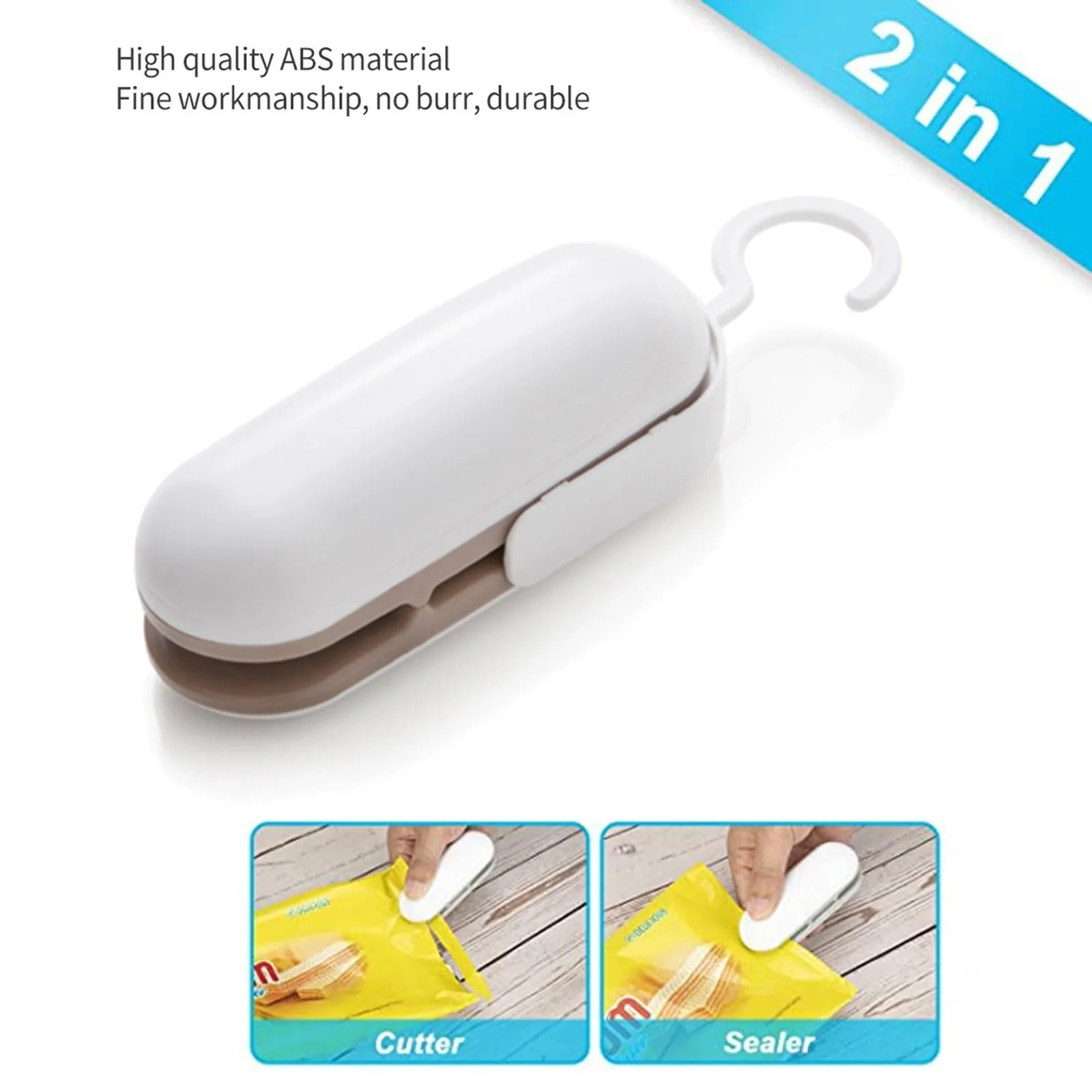 

Kitchen Mini Bag Sealing Machine Vacuum Food Sealer 2 in 1 Heat Sealer Handheld Portable Bag Sealer Packaging Machine Bag Achine