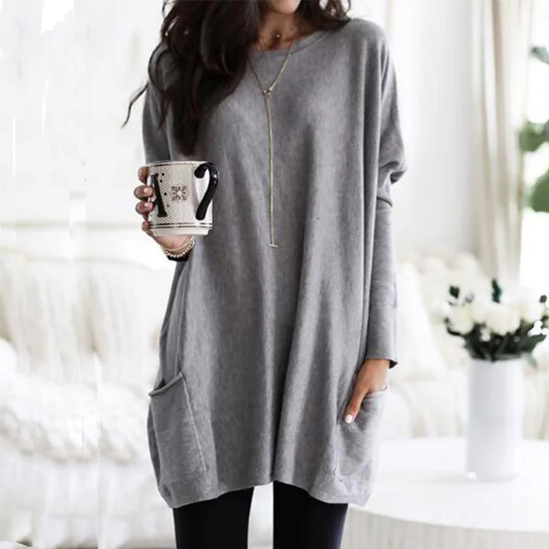 Осенняя размера плюс туника Женские топы и блузки сексуальный топ с открытыми